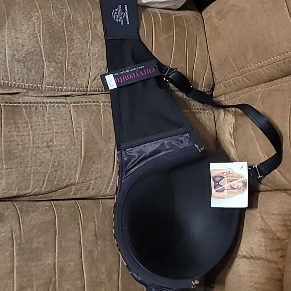 Curvy Couture 40D Leopard Tulip Smooth T-shirt Bra - Picture 5 of 9